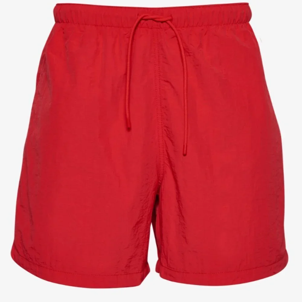 NEW LCKR Woven Nylon Red Shorts SZ XL